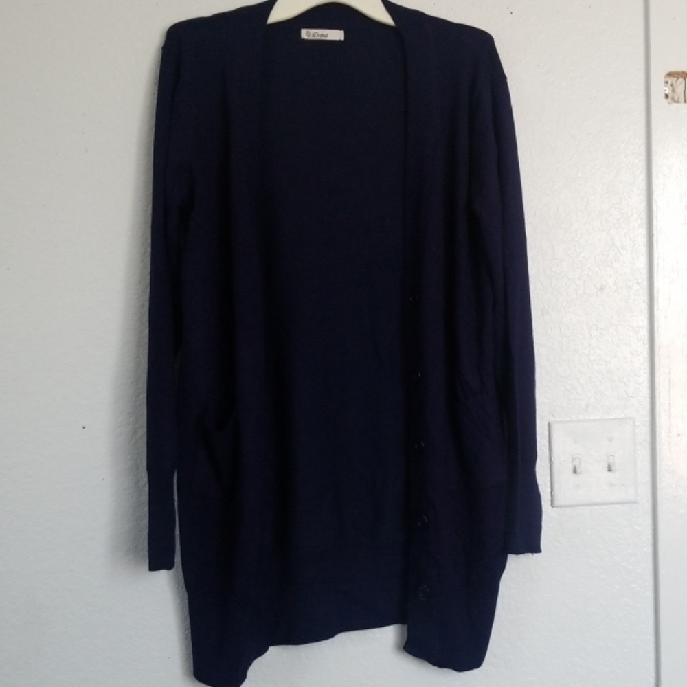 NWOT Navy blue cardigan